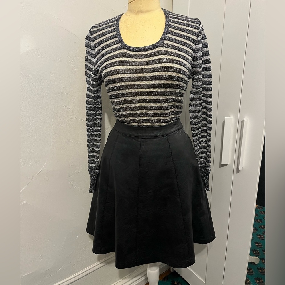 Vintage 70s Stripe Knit Metallic Sweater from Alexander’s